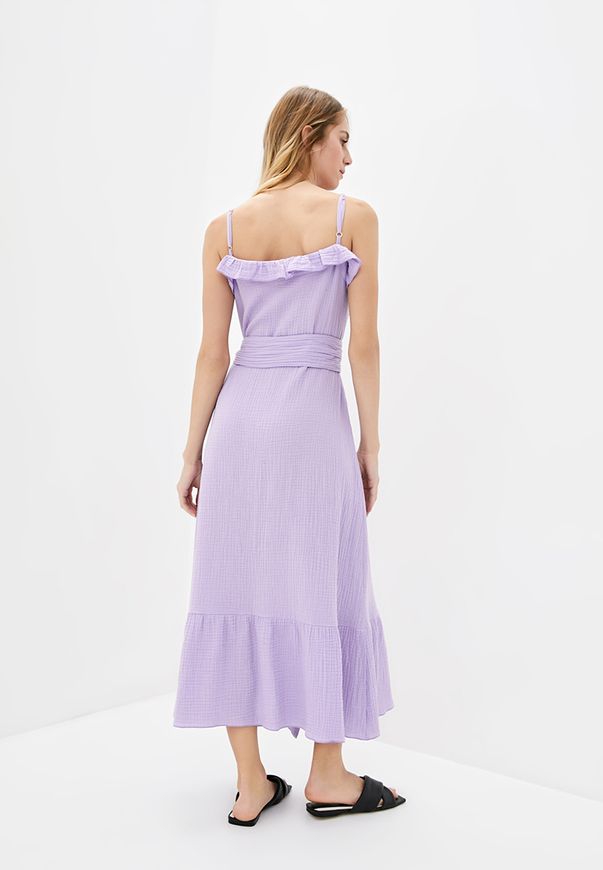 Длинное платье ORA из муслина лавандового цвета., (48-50) L