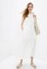 Длинное платье ORA белого цвета в прозрачный горошек., (48-50) L