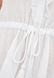 Пляжное платье ORA белое в мелкий горох из натурального хлопка, (40-42) XS