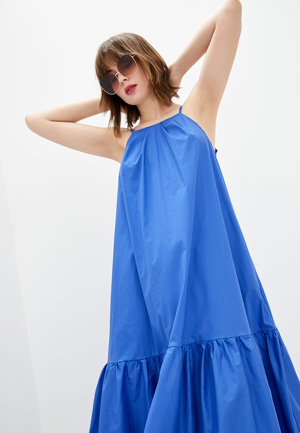 Довга вільна сукня ORA яскраво-синього кольору., (40-42) XS