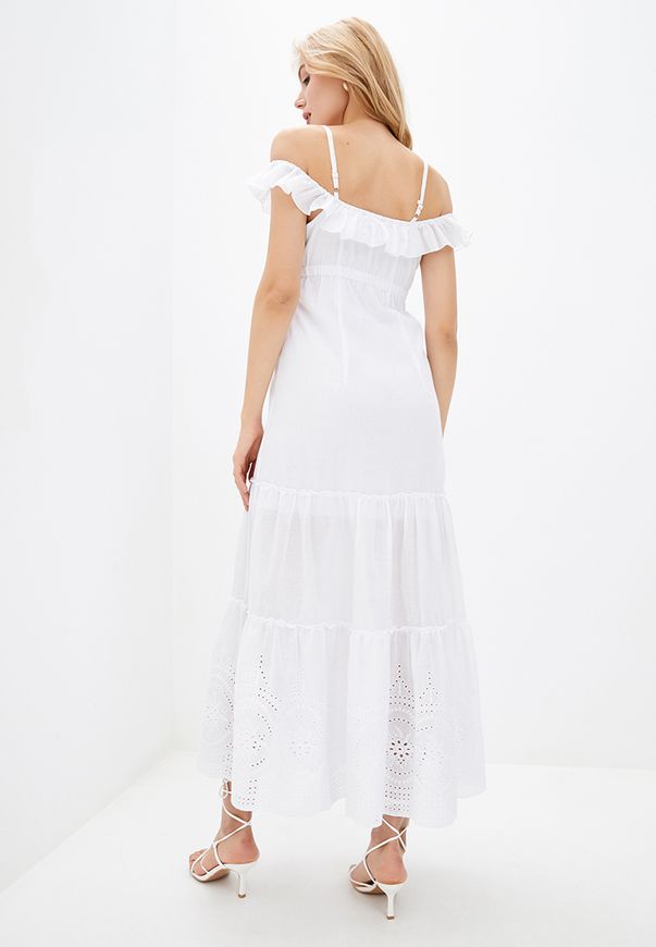 Длинное платье ORA белого цвета в морском стиле., (42-44) S