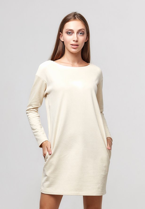 Платье Ora из тонкого трикотажа с эффектом замши, (50-52) XL
