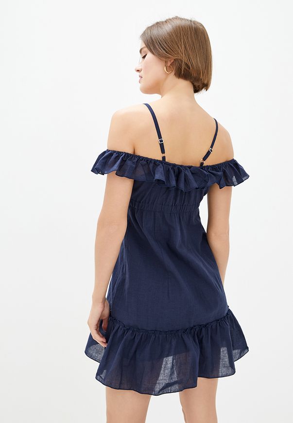 Короткое платье ORA темно-синего цвета в морском стиле., (48-50) L