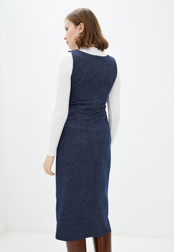 Сукня ORA міді із трикотажу з імтацією джинси, (42-44) S