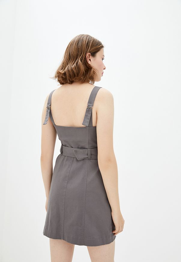 Коротка сукня ORA сірого кольору на ґудзиках., (40-42) XS