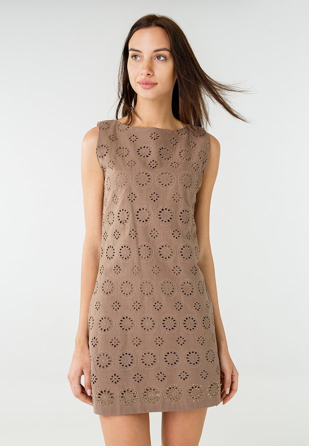 Сукня ORA з прошви коричневого кольору, (48-50) L