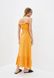 Длинное платье ORA из муслина оранжевого цвета., (50-52) XL