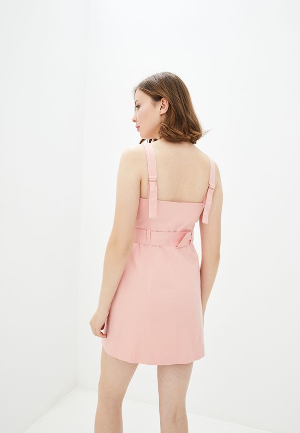 Короткое платье ORA розового цвета на пуговицах., (42-44) S