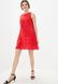 Короткое платье ORA красного цвета в прозрачный горошек., (42-44) S
