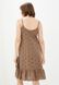 Платье ORA миди из прошвы светло-коричневого цвета., (40-42) XS