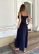 Довга сукня ORA з мусліну темно-синього кольору., (40-42) XS