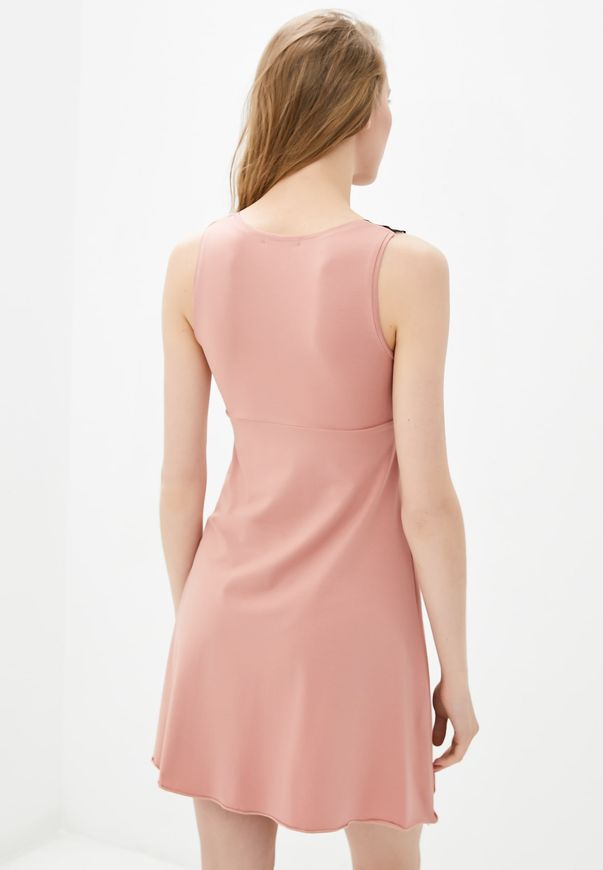 Ночная рубашка ORA розово-пудрового цвета с контрастным лифом и кружевом, (42-44) S