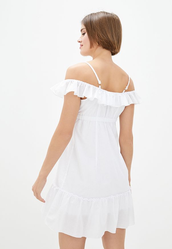 Короткое платье ORA белого цвета в морском стиле., (46-48) M