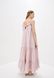 Длинное свободное платье ORA из хлопка розового цвета., (50-52) XL