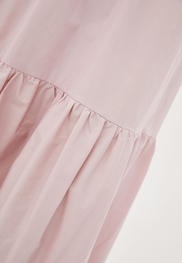 Довга вільна сукня ORA з бавовни рожевого кольору., (50-52) XL