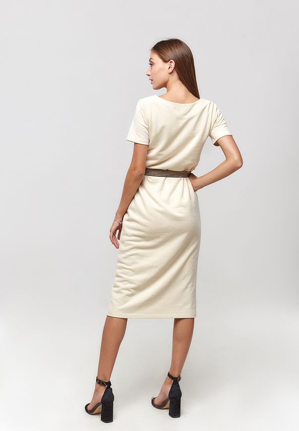 Сукня Ora міді з тонкого трикотажу з ефектом замші, (48-50) L