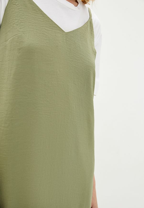 Платье-комбинация ORA оливкового цвета., (42-44) S