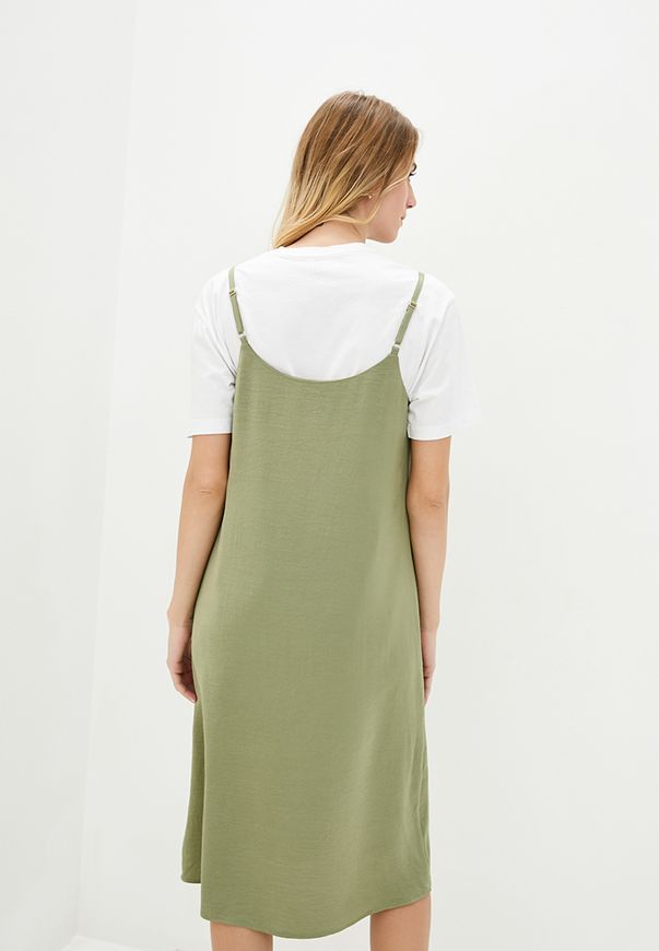 Платье-комбинация ORA оливкового цвета., (50-52) XL