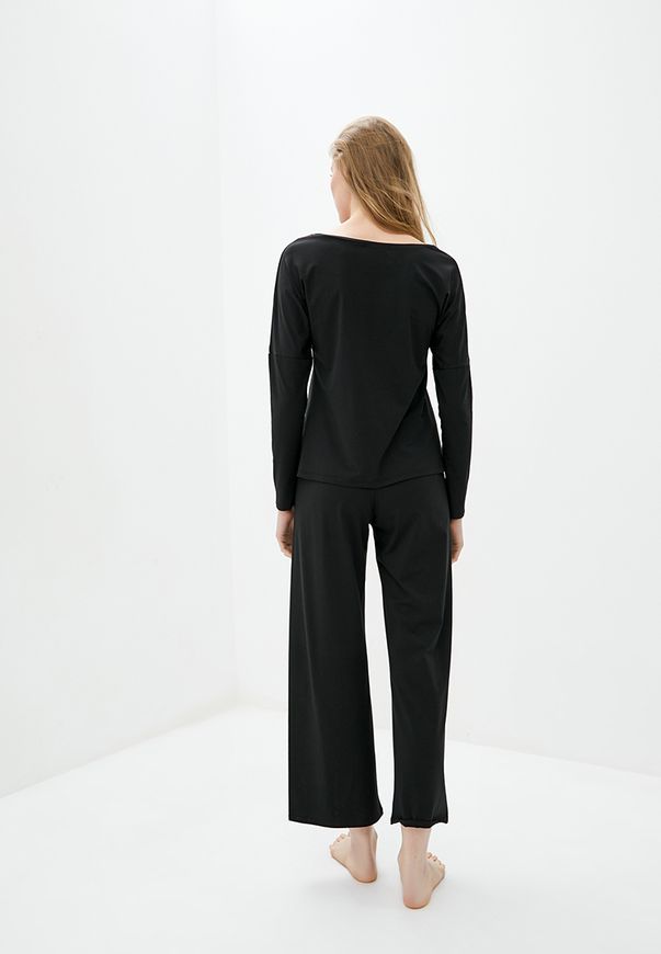 Піжама з брюками ORA колір чорний, (42-44) S